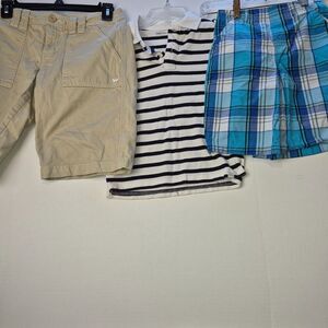 1 Gap Shirt Small, 1 Size 7 Blue Shorts, and 1 Aeropostale Short Size 5/6.